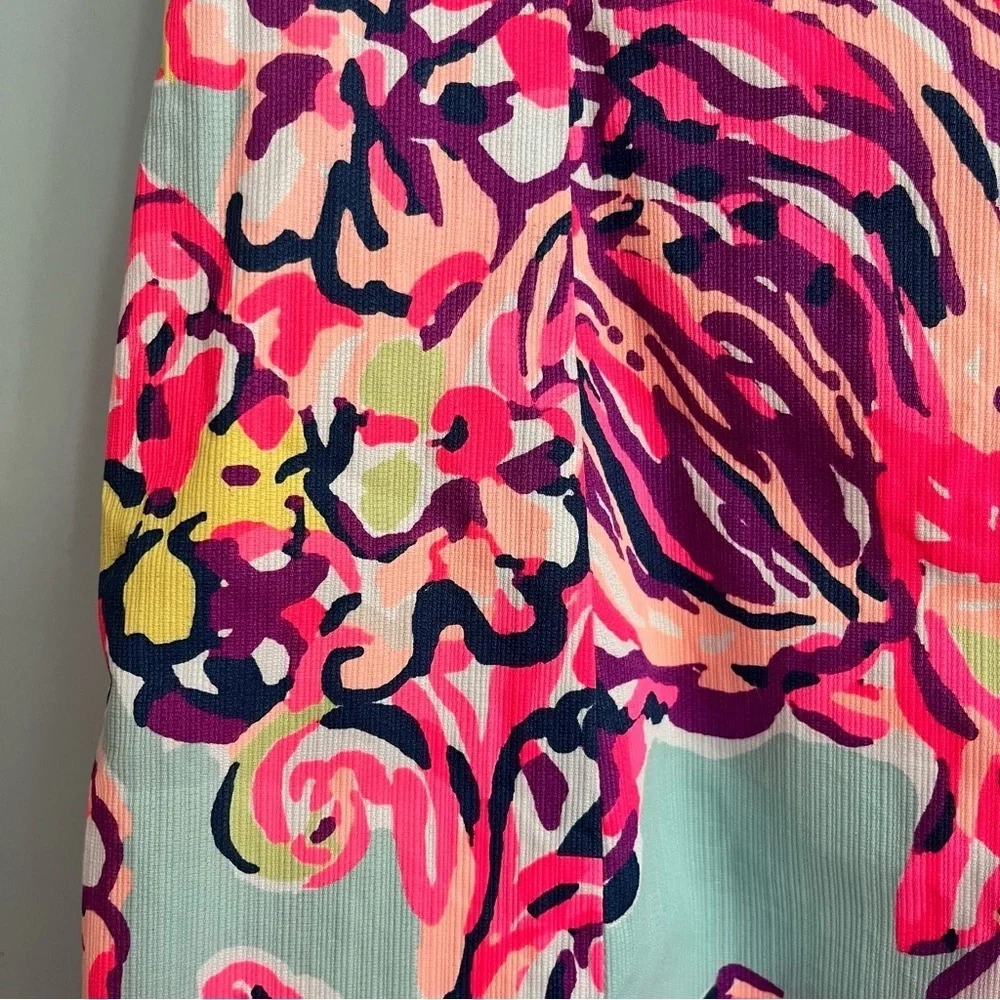Lilly Pulitzer Shelli Dress Size 6 Tie Back Pink Blue - Picture 5 of 16